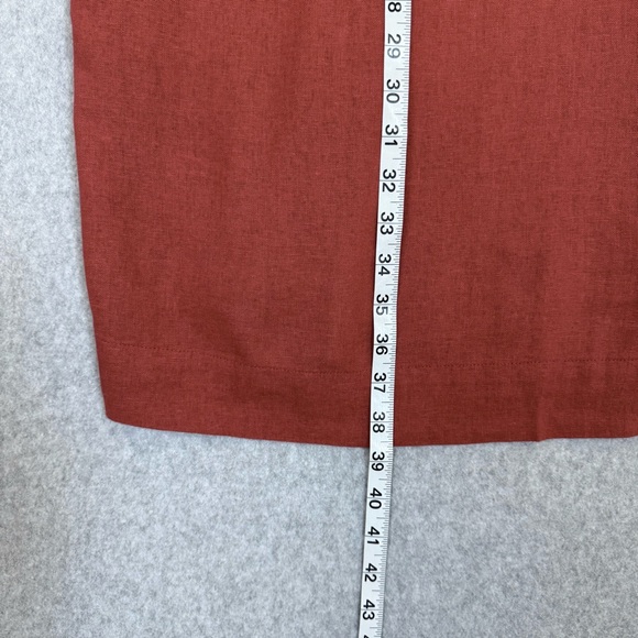 Old Navy Shirt Dress 3X Orange Linen Blend Button Up Beachy Boho Lagenlook NWT - Picture 15 of 15